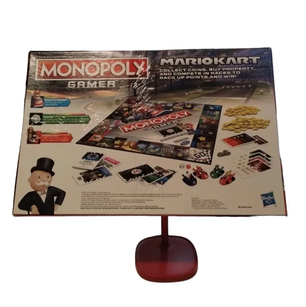 Monopoly Gamer Mario Kart Board Game  2-4 Players Nintendo Hasbro‎ Gaming